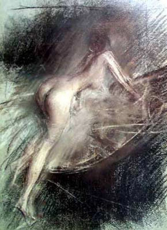 Giovane signora che entra nel bagno, 1895